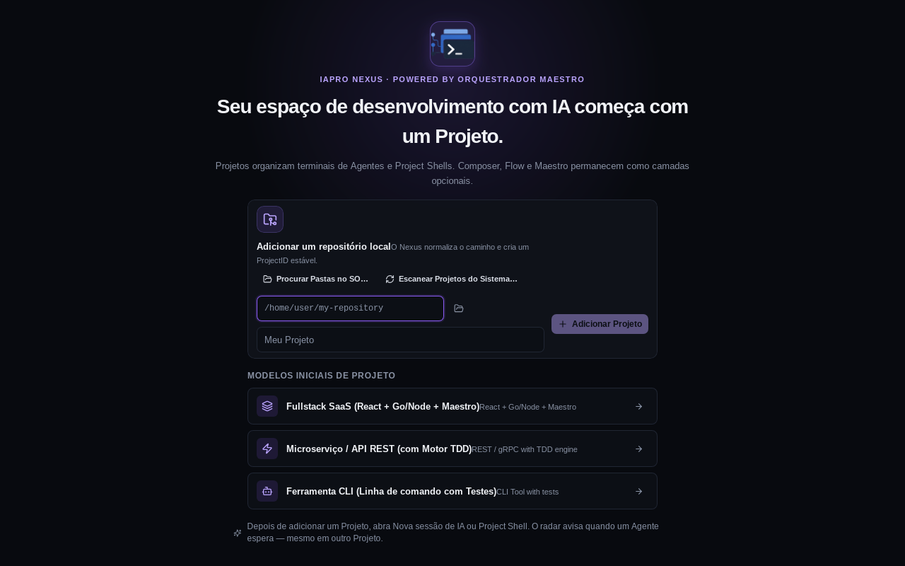 Desktop do Nexus