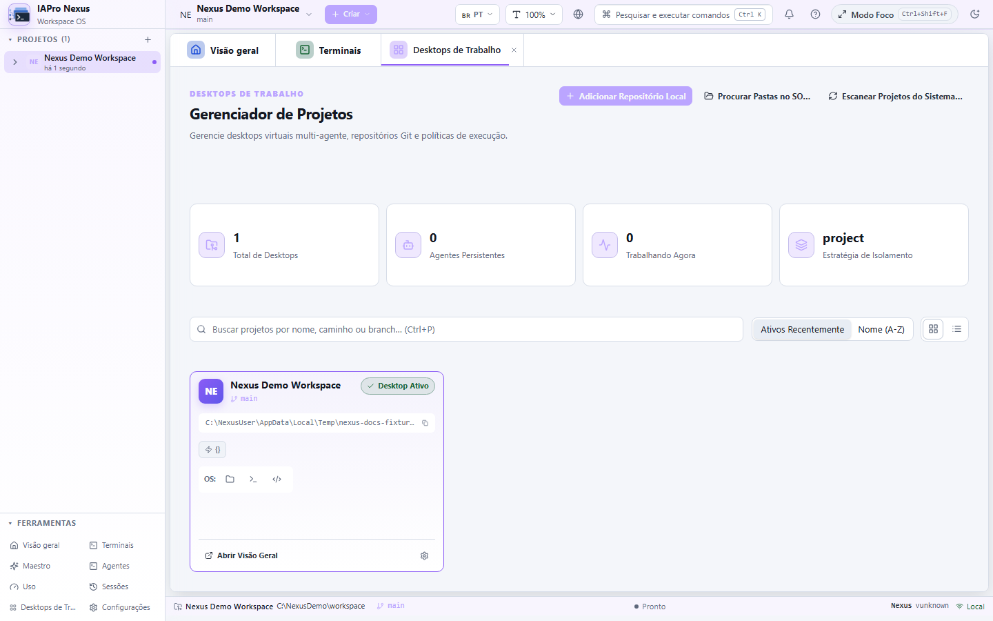 Projetos do Nexus